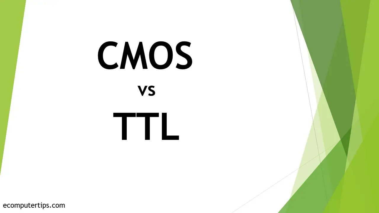 Differences Between CMOS and TTL