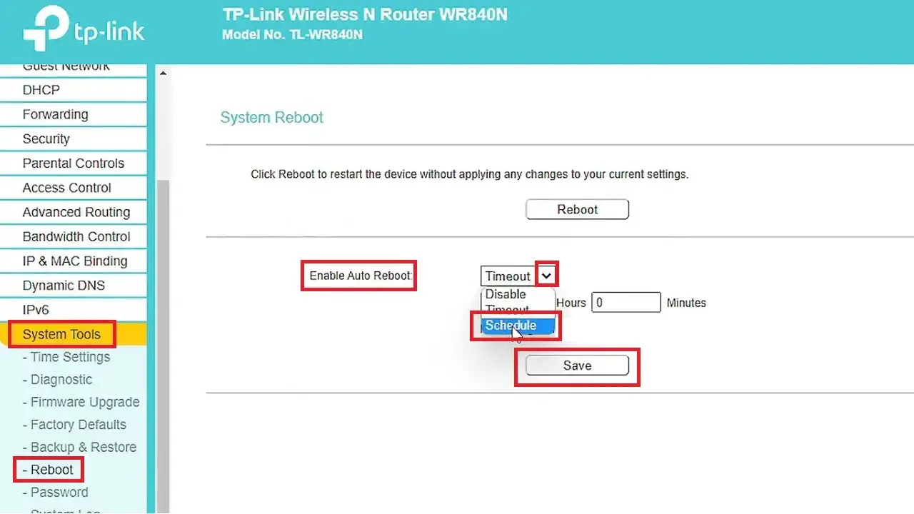 How to Schedule Router Reboot Automatically?