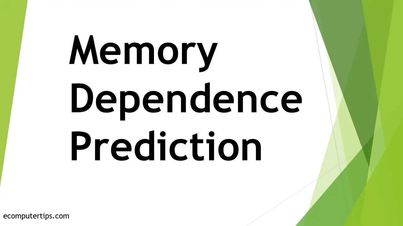 Memory Dependence Prediction Illustration