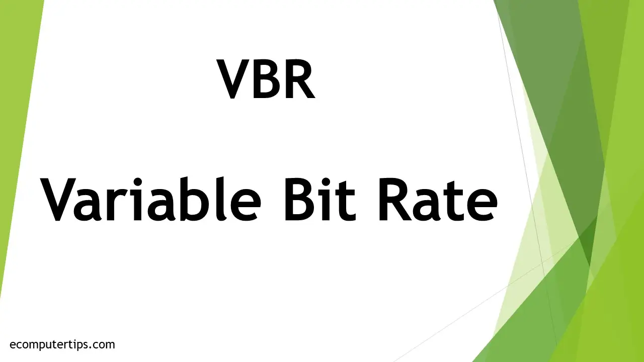 Variable Bit Rate (VBR) Illustration